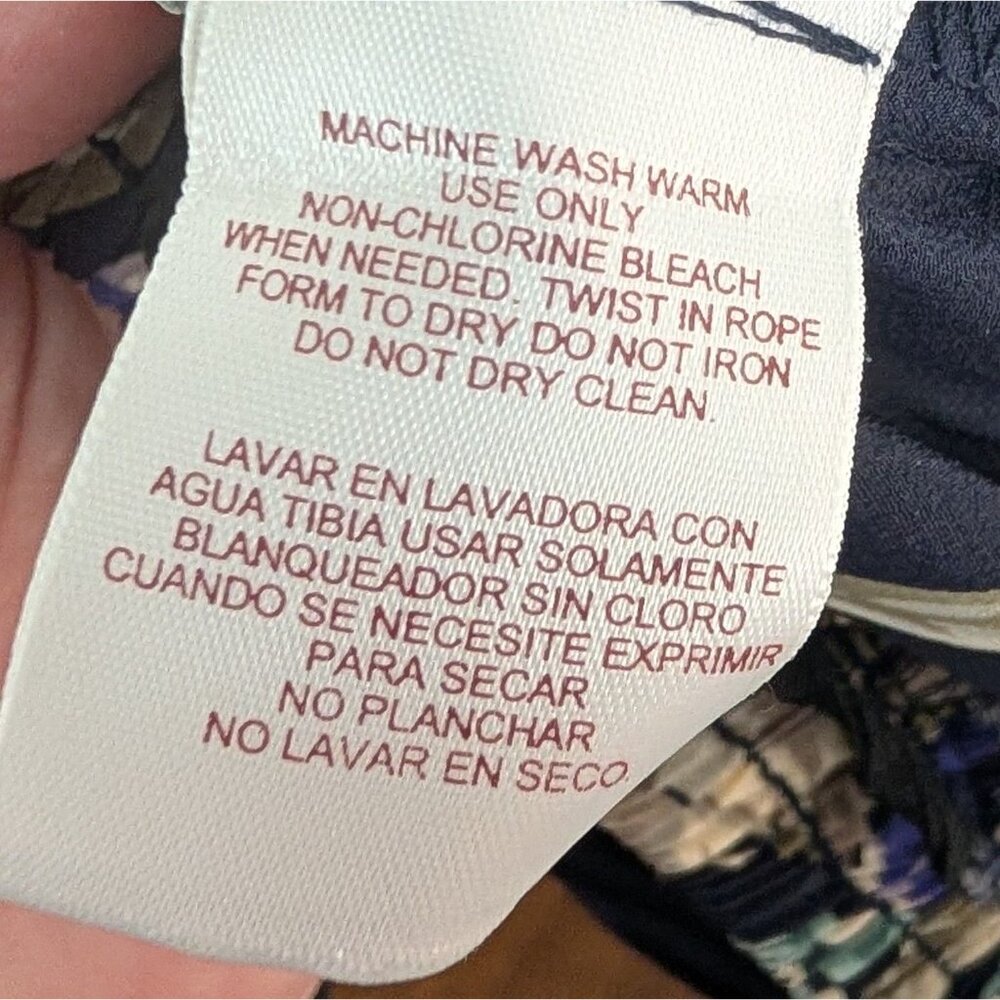 Vintage Worthington Floral‎ Broomstick Pleated Midi/Maxi Skirt - Large - Picture 5 of 5